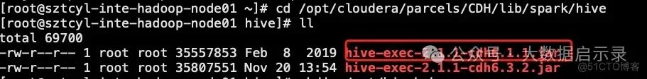 CDH 6.1.1的Hive包