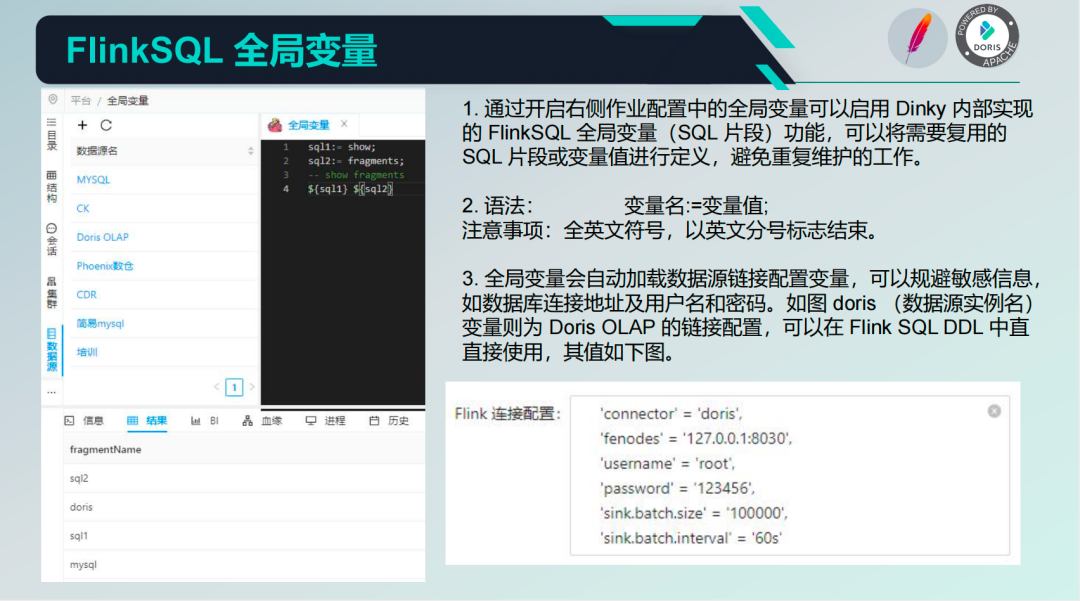 FlinkSQL 全局变量
