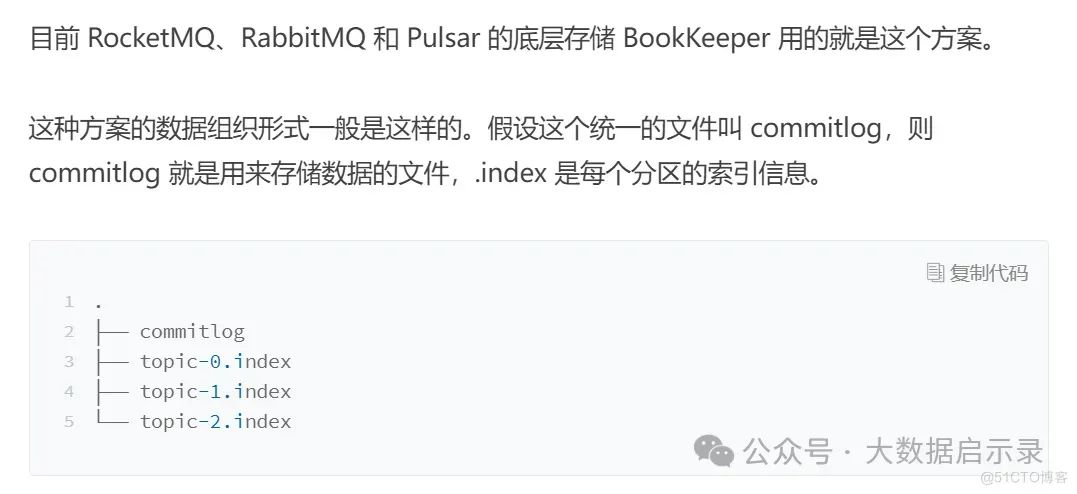 消息数据存储