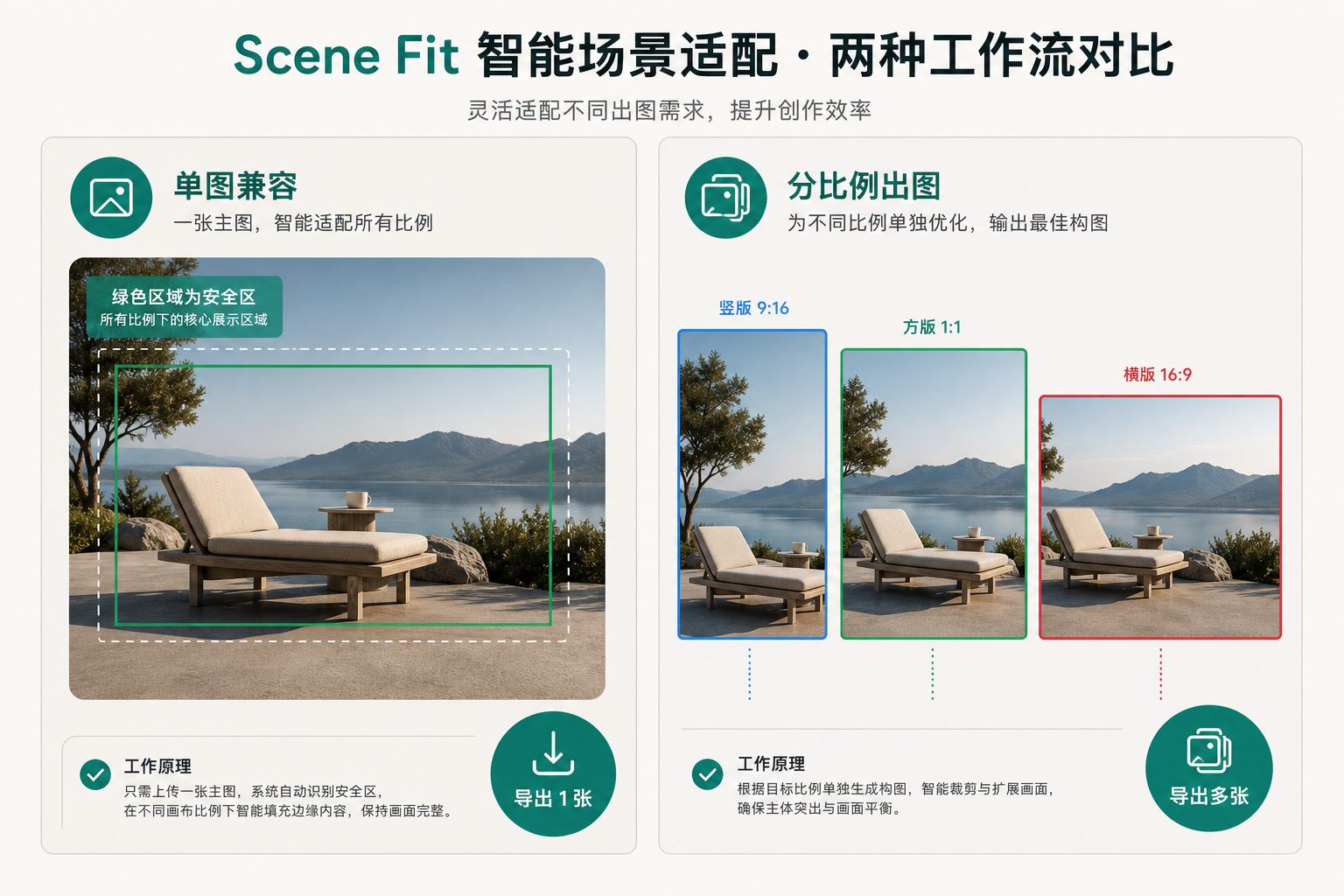 单图兼容 vs 分比例出图